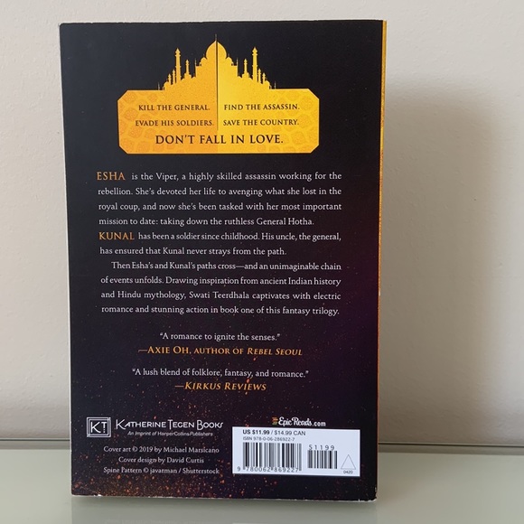 The tiger at midnight by swati teerdhala paperback book YA fantasy novel - Picture 2 of 5